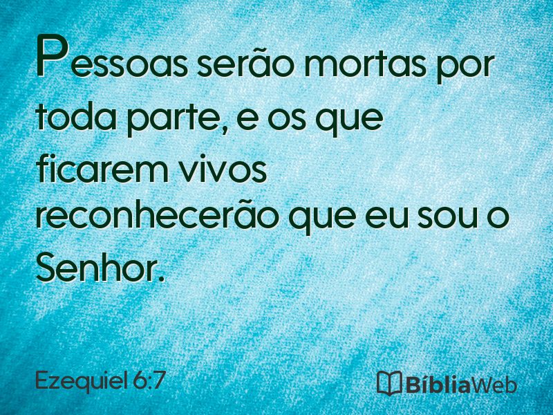 Ezequiel 6:7 em imagem para compartilhar