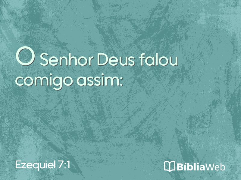 Ezequiel 7:1 em imagem para compartilhar