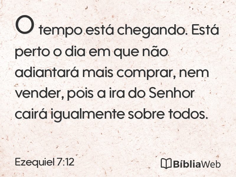 Ezequiel 7:12 em imagem para compartilhar