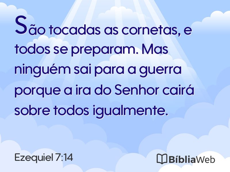 Ezequiel 7:14 em imagem para compartilhar
