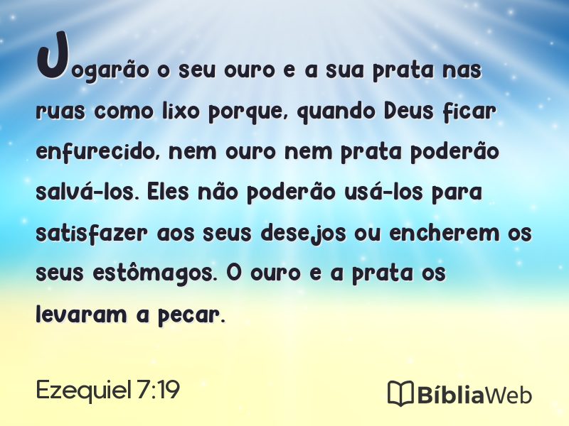 Ezequiel 7:19 em imagem para compartilhar