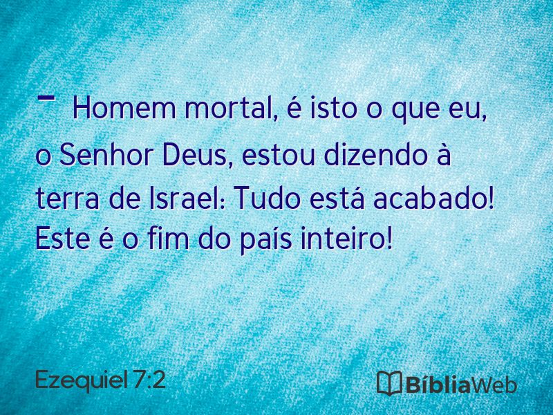 Ezequiel 7:2 em imagem para compartilhar