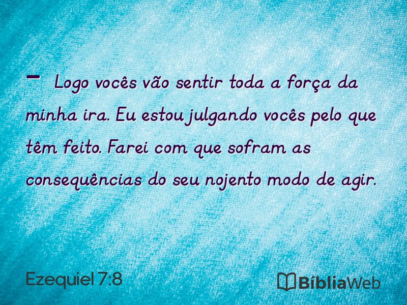 Ezequiel 7:8 em imagem para compartilhar