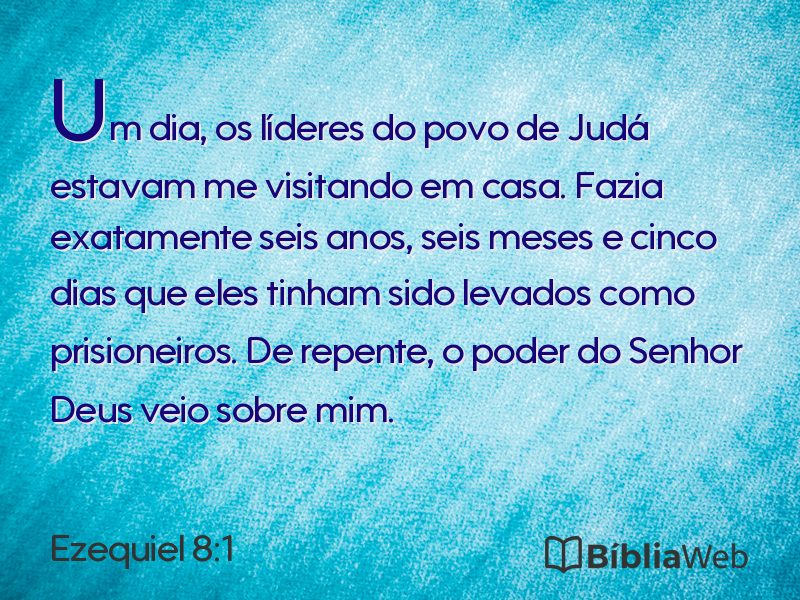 Ezequiel 8:1 em imagem para compartilhar