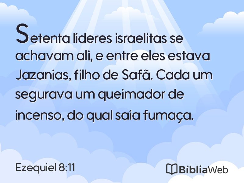 Ezequiel 8:11 em imagem para compartilhar