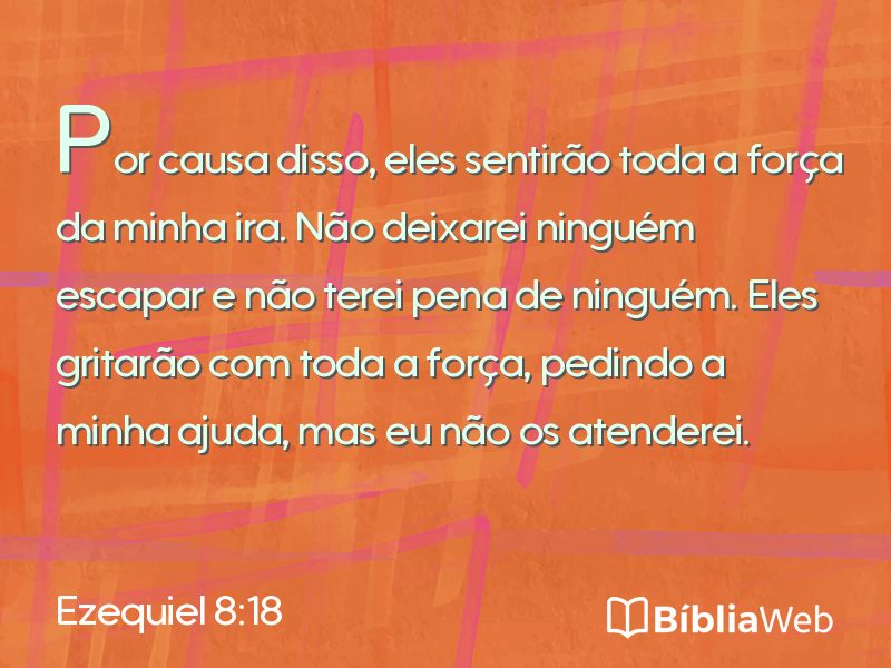 Ezequiel 8:18 em imagem para compartilhar