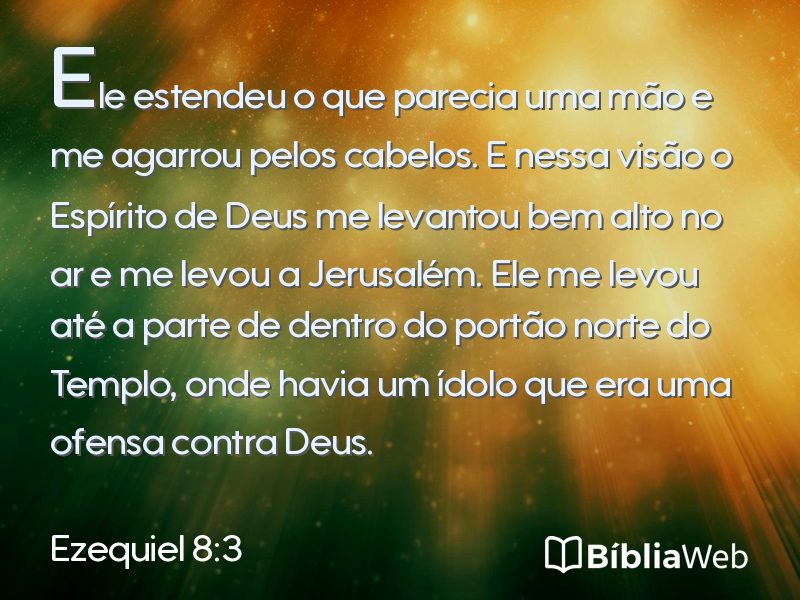 Ezequiel 8:3 em imagem para compartilhar