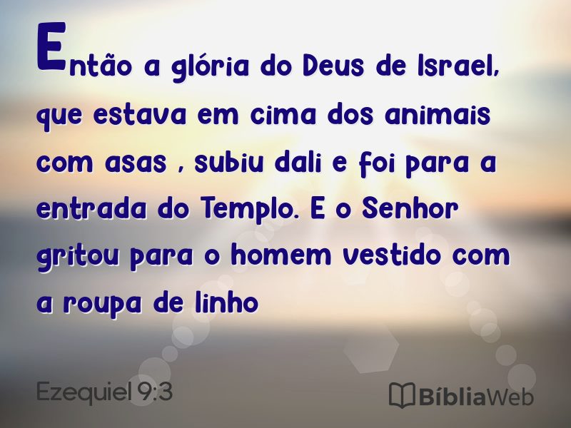 Ezequiel 9:3 em imagem para compartilhar