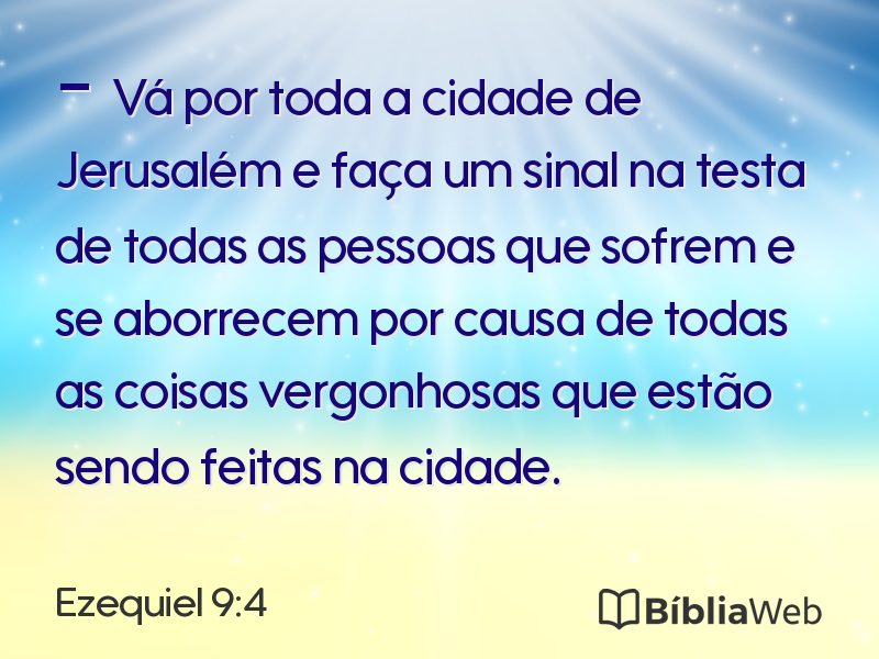 Ezequiel 9:4 em imagem para compartilhar