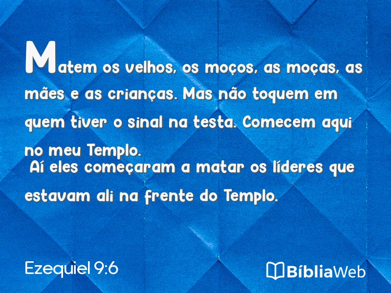 Ezequiel 9:6 em imagem para compartilhar