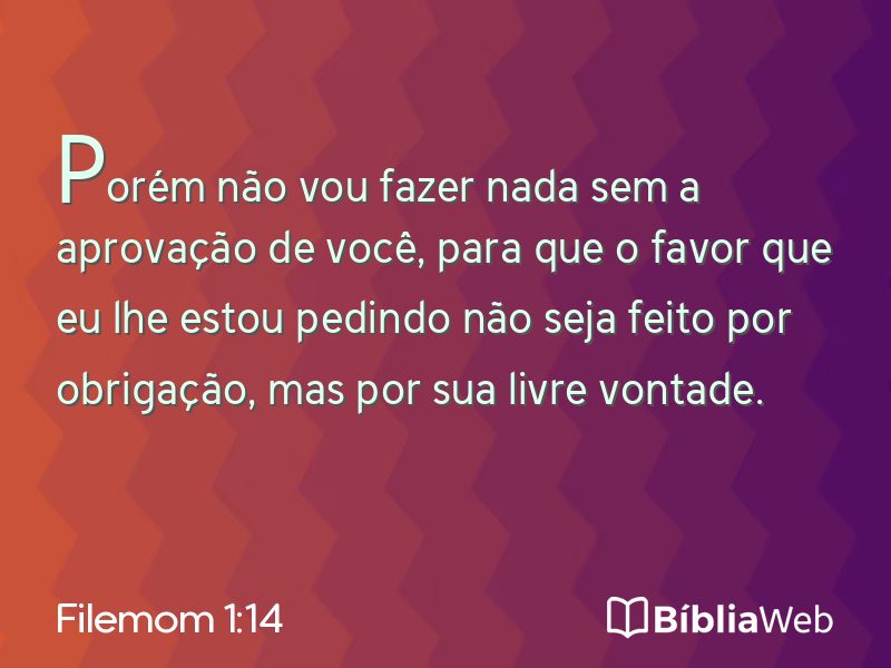 Filemom 1:14 em imagem para compartilhar