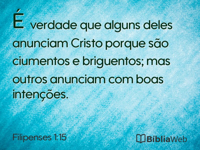 Filipenses 1:15 em imagem para compartilhar