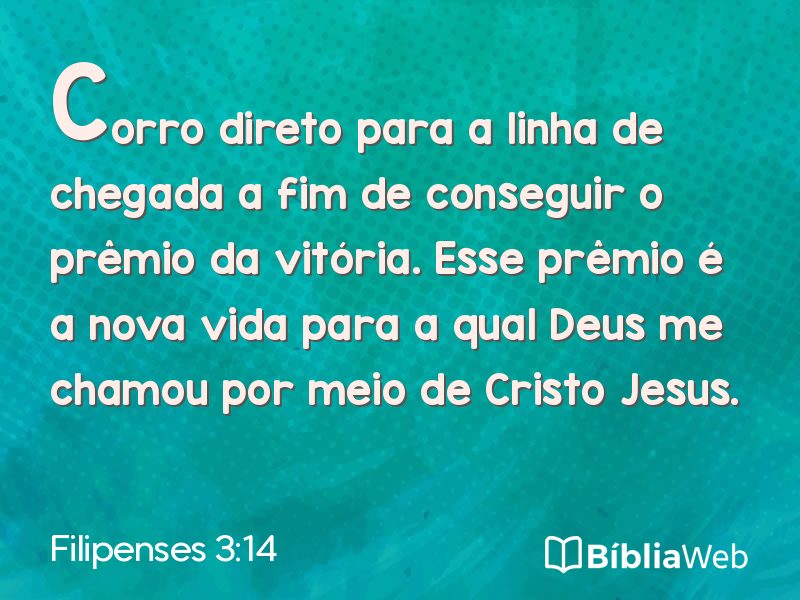 Filipenses 3:14 em imagem para compartilhar