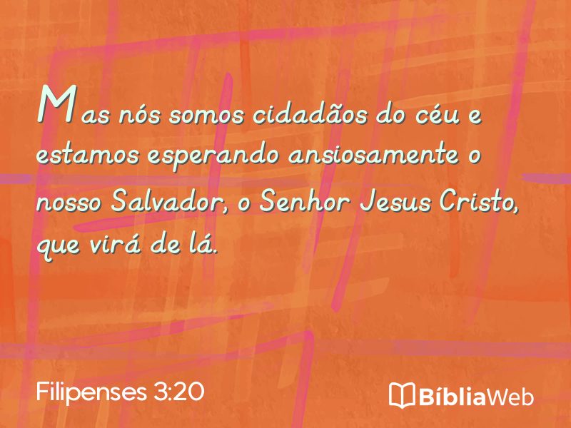 Filipenses 3:20 em imagem para compartilhar