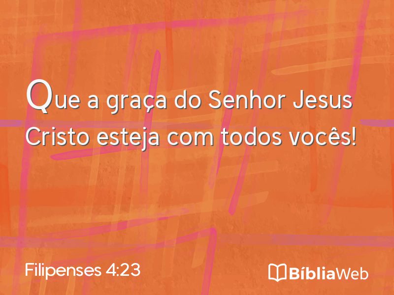 Filipenses 4:23 em imagem para compartilhar
