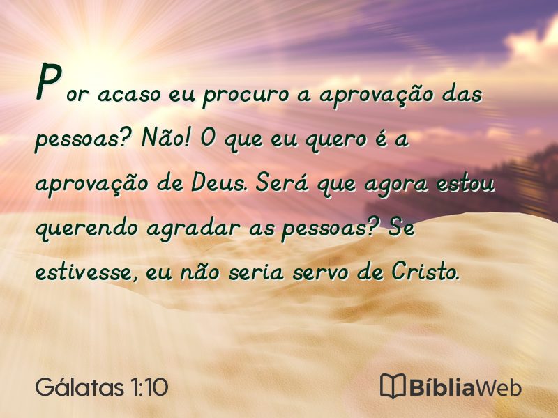 Gálatas 1:10 em imagem para compartilhar