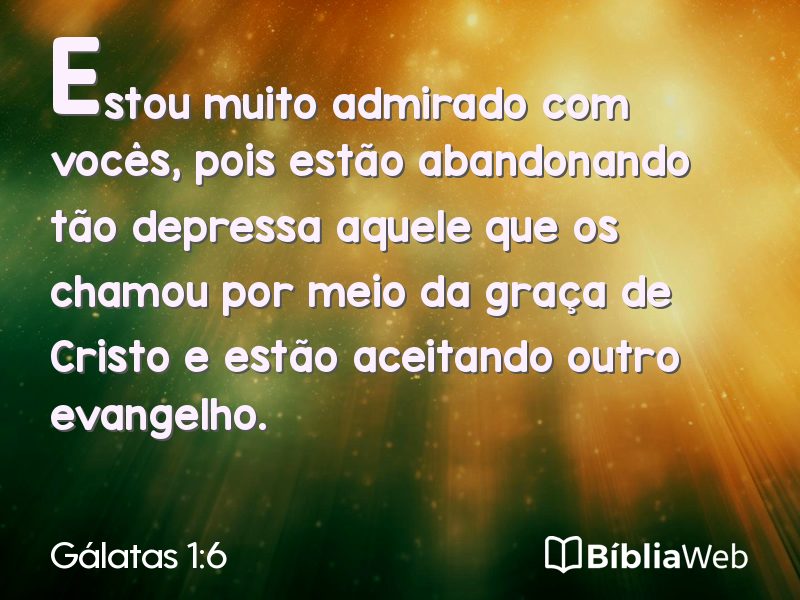Gálatas 1:6 em imagem para compartilhar