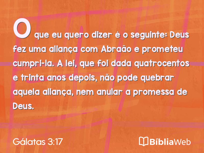 Gálatas 3:17 em imagem para compartilhar