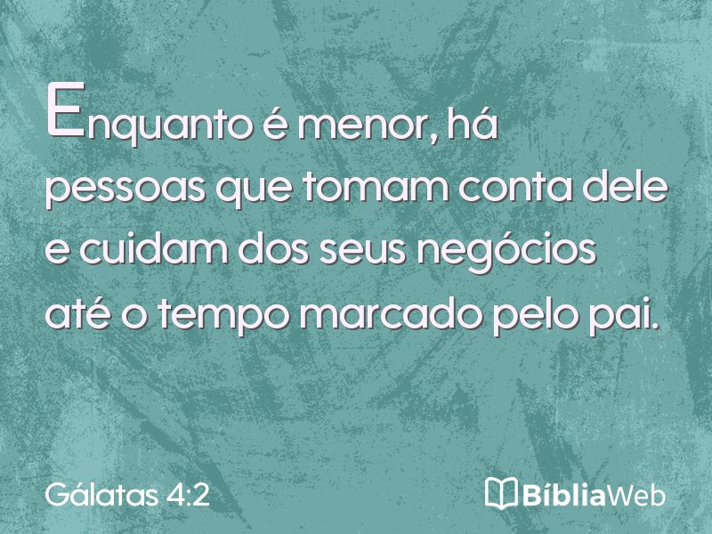 Gálatas 4:2 em imagem para compartilhar