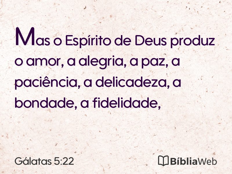Gálatas 5:22 em imagem para compartilhar