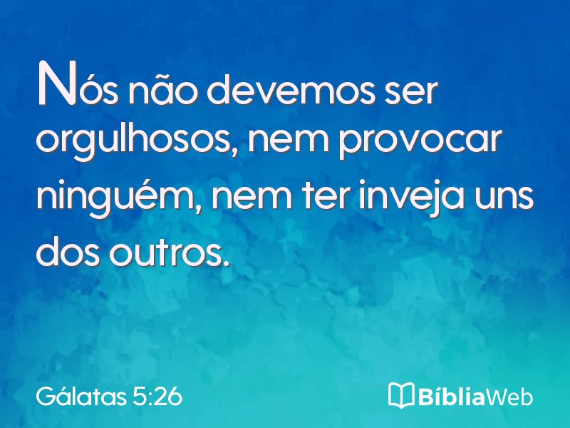 Gálatas 5:26 em imagem para compartilhar