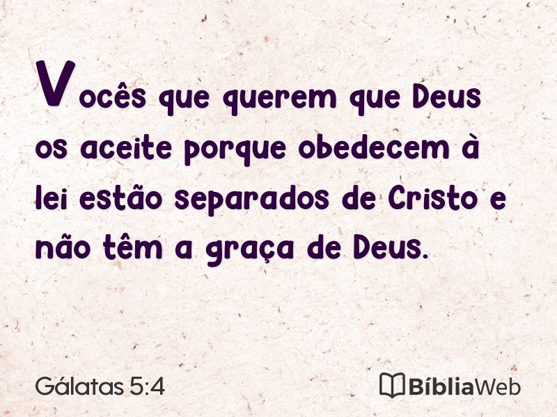 Gálatas 5:4 em imagem para compartilhar
