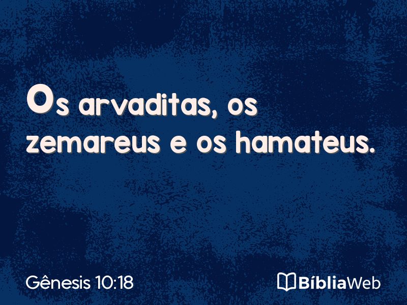 Gênesis 10:18 em imagem para compartilhar