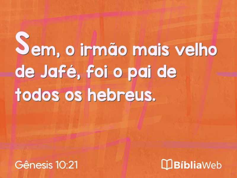 Gênesis 10:21 em imagem para compartilhar