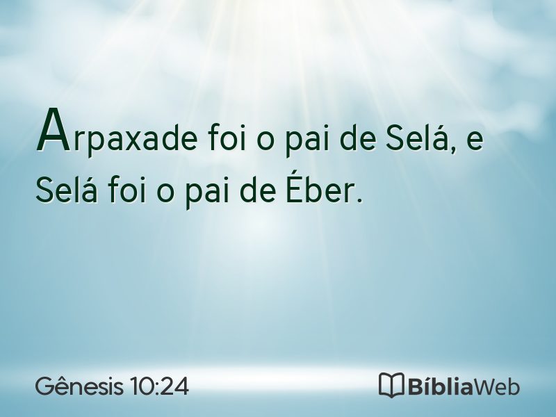 Gênesis 10:24 em imagem para compartilhar