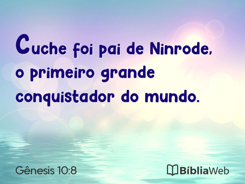 Gênesis 10:8 em imagem para compartilhar