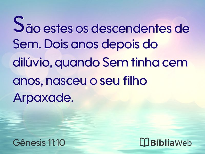 Gênesis 11:10 em imagem para compartilhar
