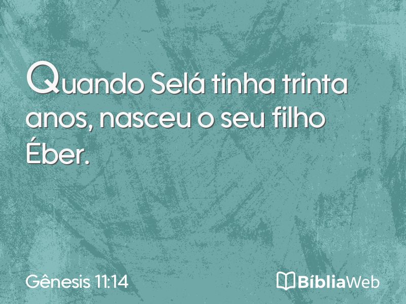 Gênesis 11:14 em imagem para compartilhar