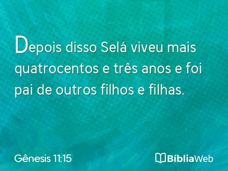 Gênesis 11:15 em imagem para compartilhar