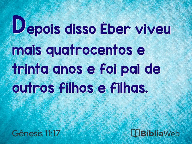 Gênesis 11:17 em imagem para compartilhar