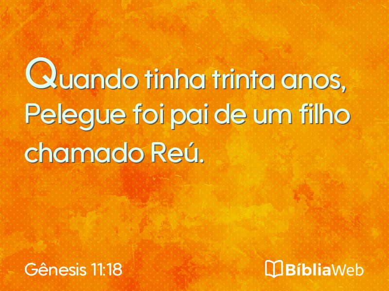 Gênesis 11:18 em imagem para compartilhar