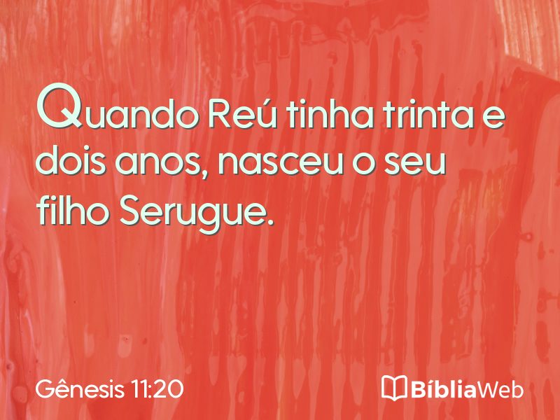 Gênesis 11:20 em imagem para compartilhar