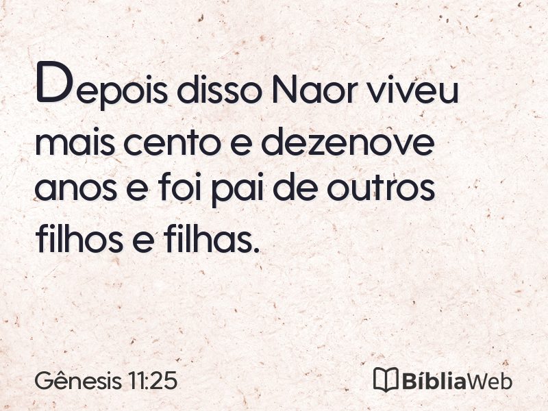 Gênesis 11:25 em imagem para compartilhar