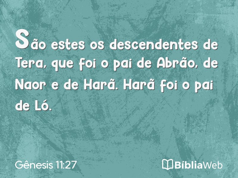 Gênesis 11:27 em imagem para compartilhar
