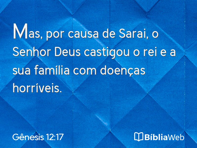 Gênesis 12:17 em imagem para compartilhar