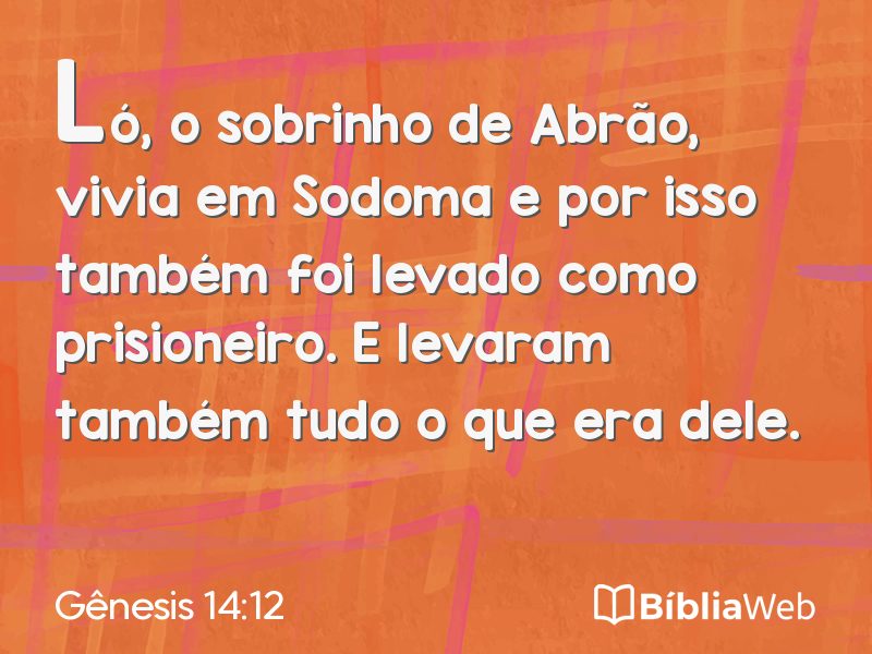 Gênesis 14:12 em imagem para compartilhar