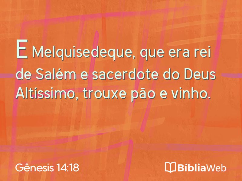Gênesis 14:18 em imagem para compartilhar