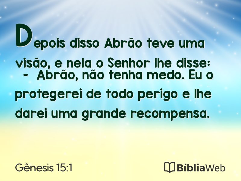 Gênesis 15:1 em imagem para compartilhar