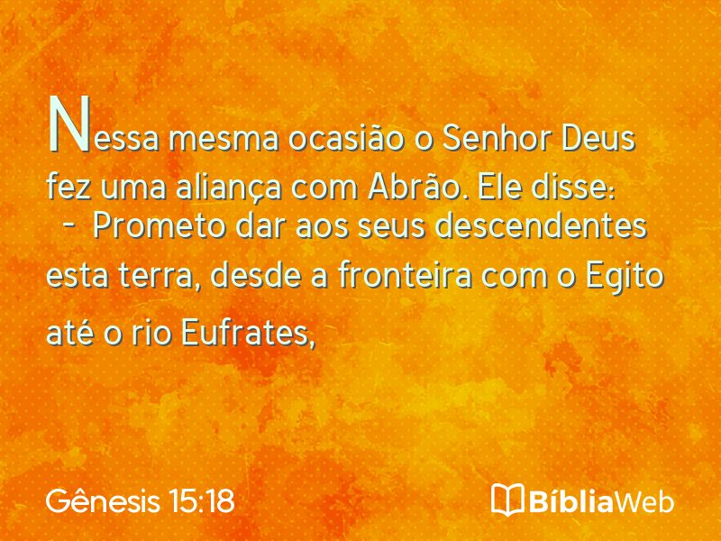 Gênesis 15:18 em imagem para compartilhar