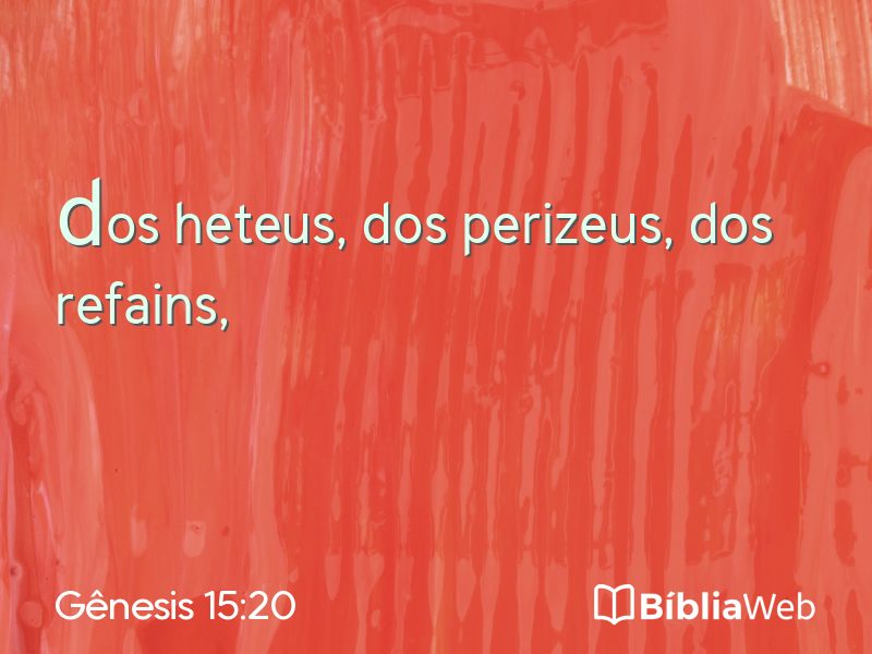 Gênesis 15:20 em imagem para compartilhar