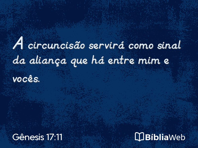 Gênesis 17:11 em imagem para compartilhar