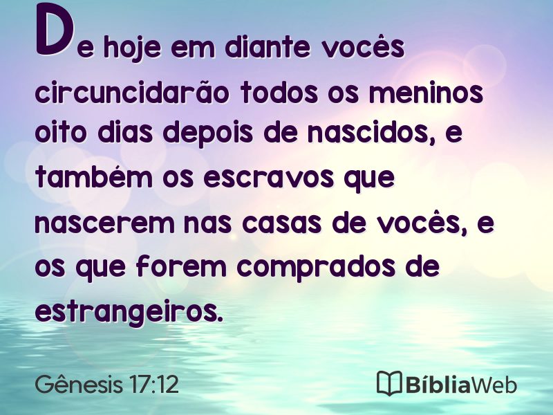 Gênesis 17:12 em imagem para compartilhar