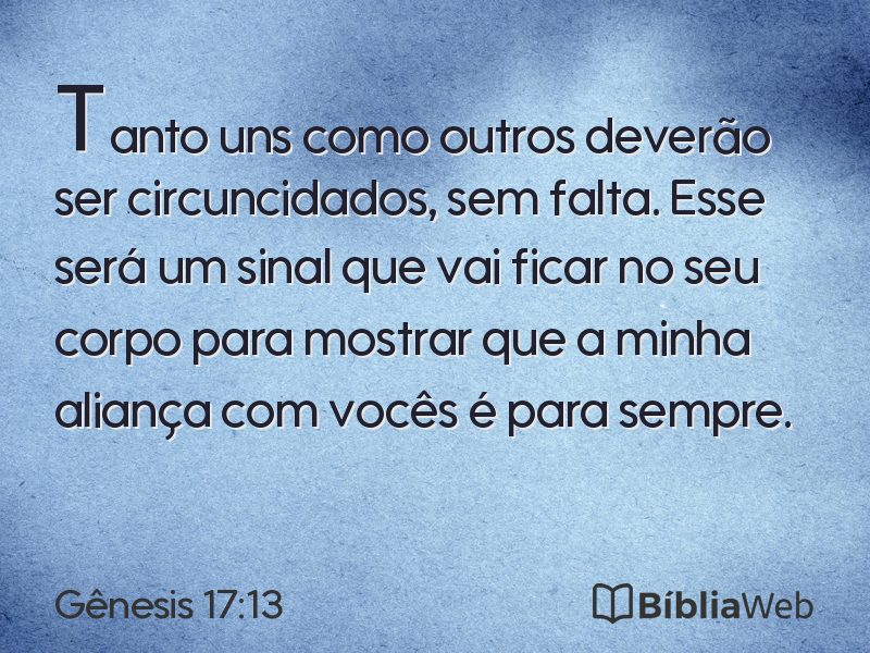 Gênesis 17:13 em imagem para compartilhar