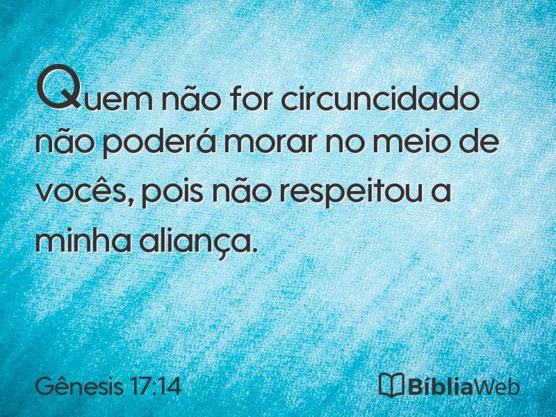 Gênesis 17:14 em imagem para compartilhar