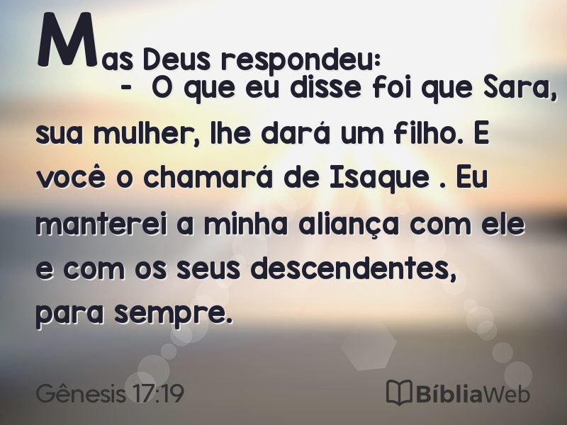 Gênesis 17:19 em imagem para compartilhar