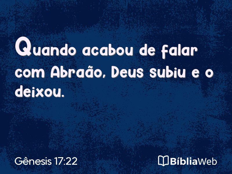 Gênesis 17:22 em imagem para compartilhar